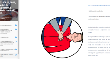 Schermafbeelding E-learning BLS Nederlands