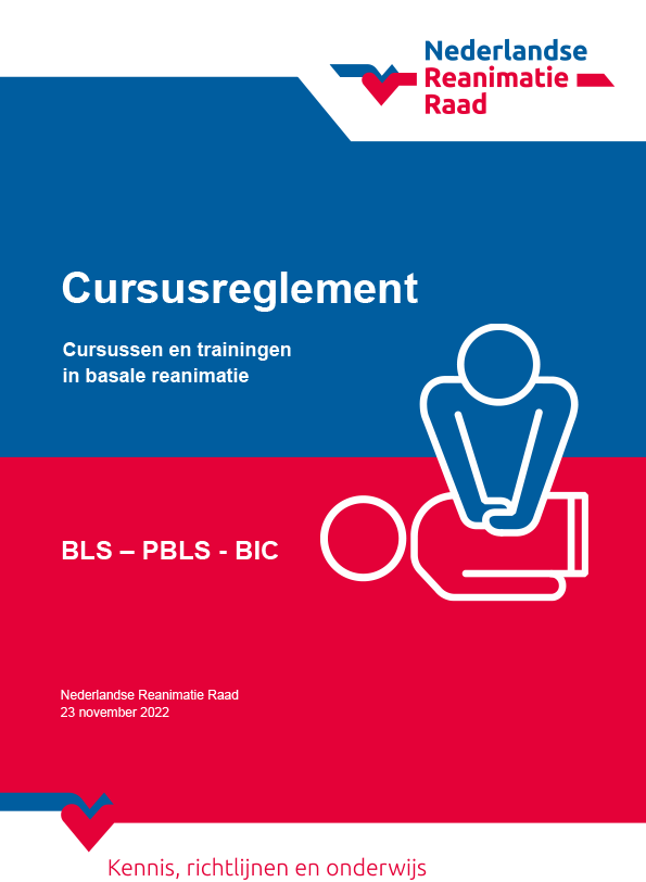 Omslag Cursusreglement cursussen en trainingen basalereanimatie - BLS - PBLS - BIC