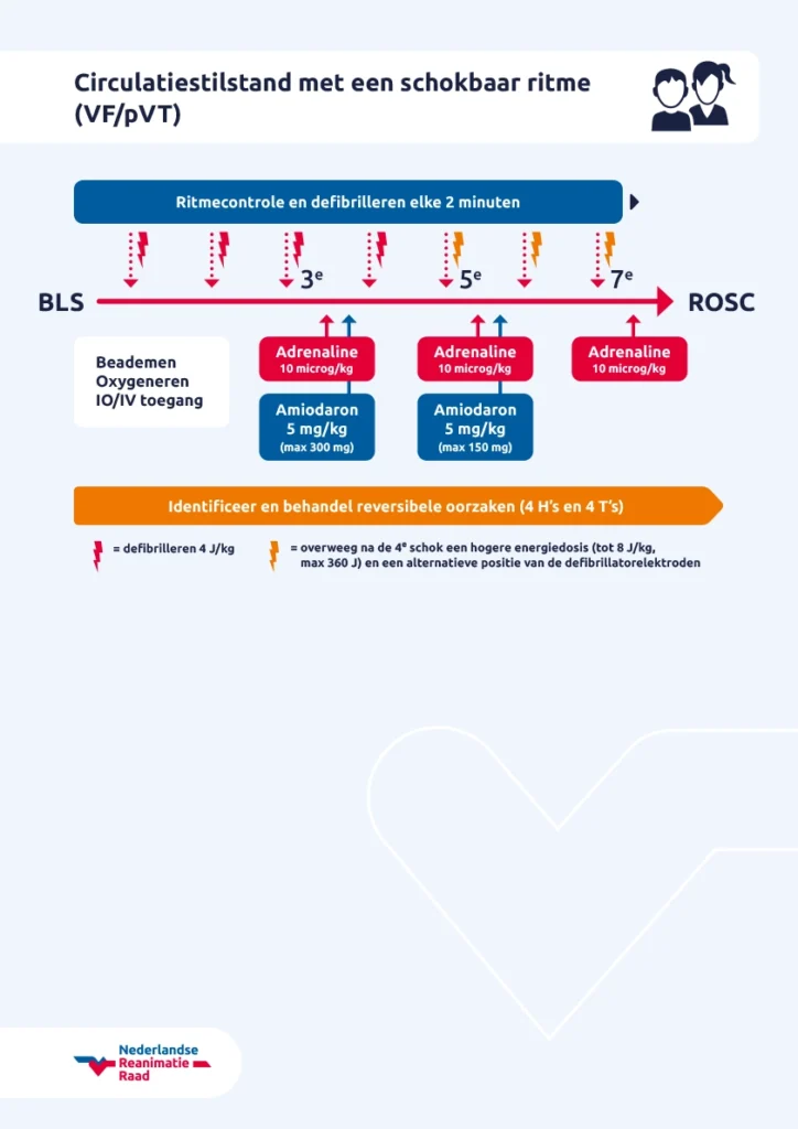 Circulatiestilstand met een schokbaar ritme (VFpVT)